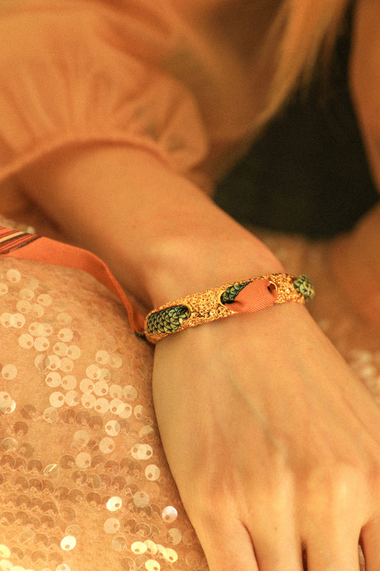 Queen Bracelet and Neutral Mermaid Ribbon