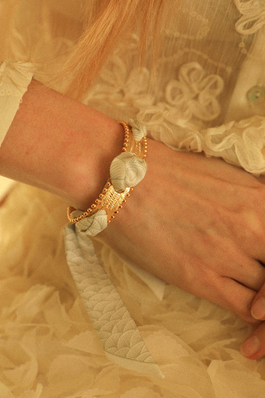 Diva Bracelet and Peacock Ribbon