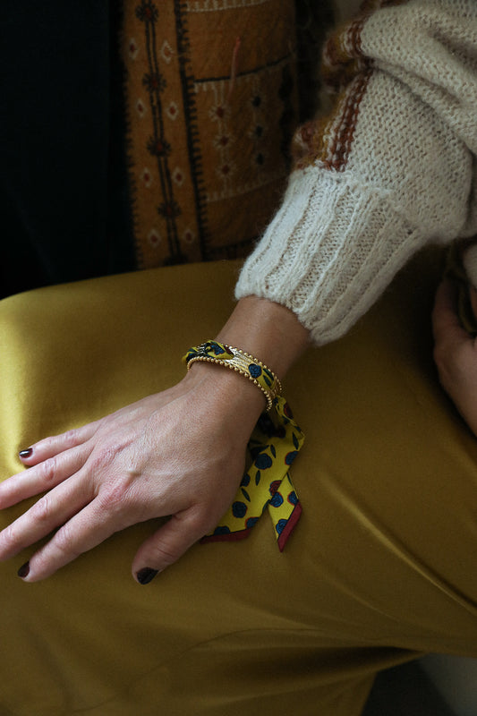 Bracelet Diva et ruban Gypsy Tales, curry
