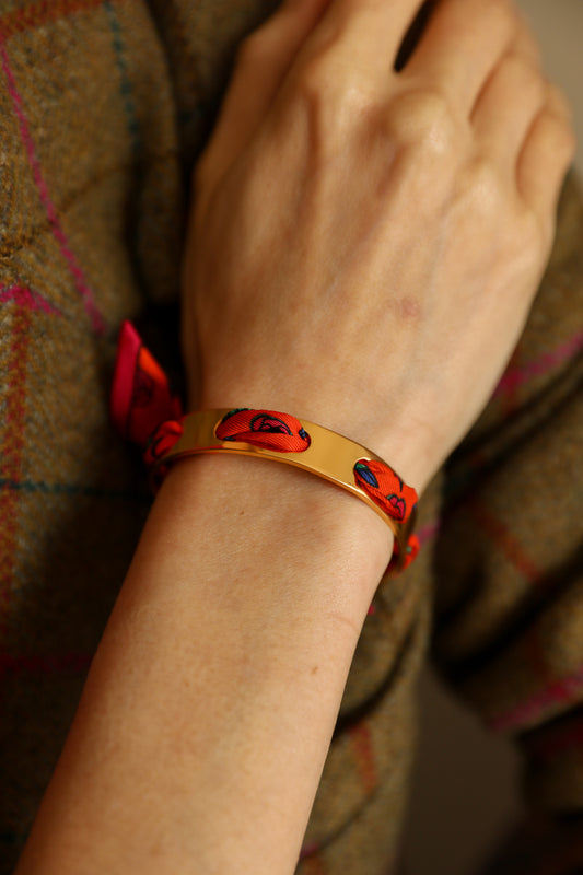 September Bracelet and Gypsy Tales Ribbon, Orange