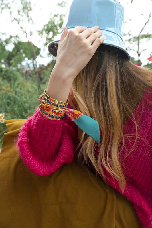 Grande manchette Décembre, vendu sans soie