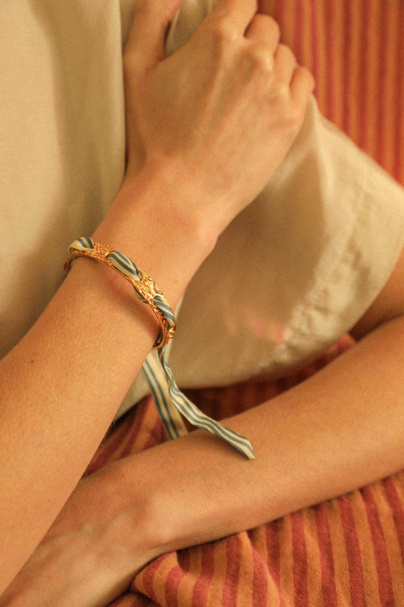 Bracelet Féérie et ruban Marinière neutre