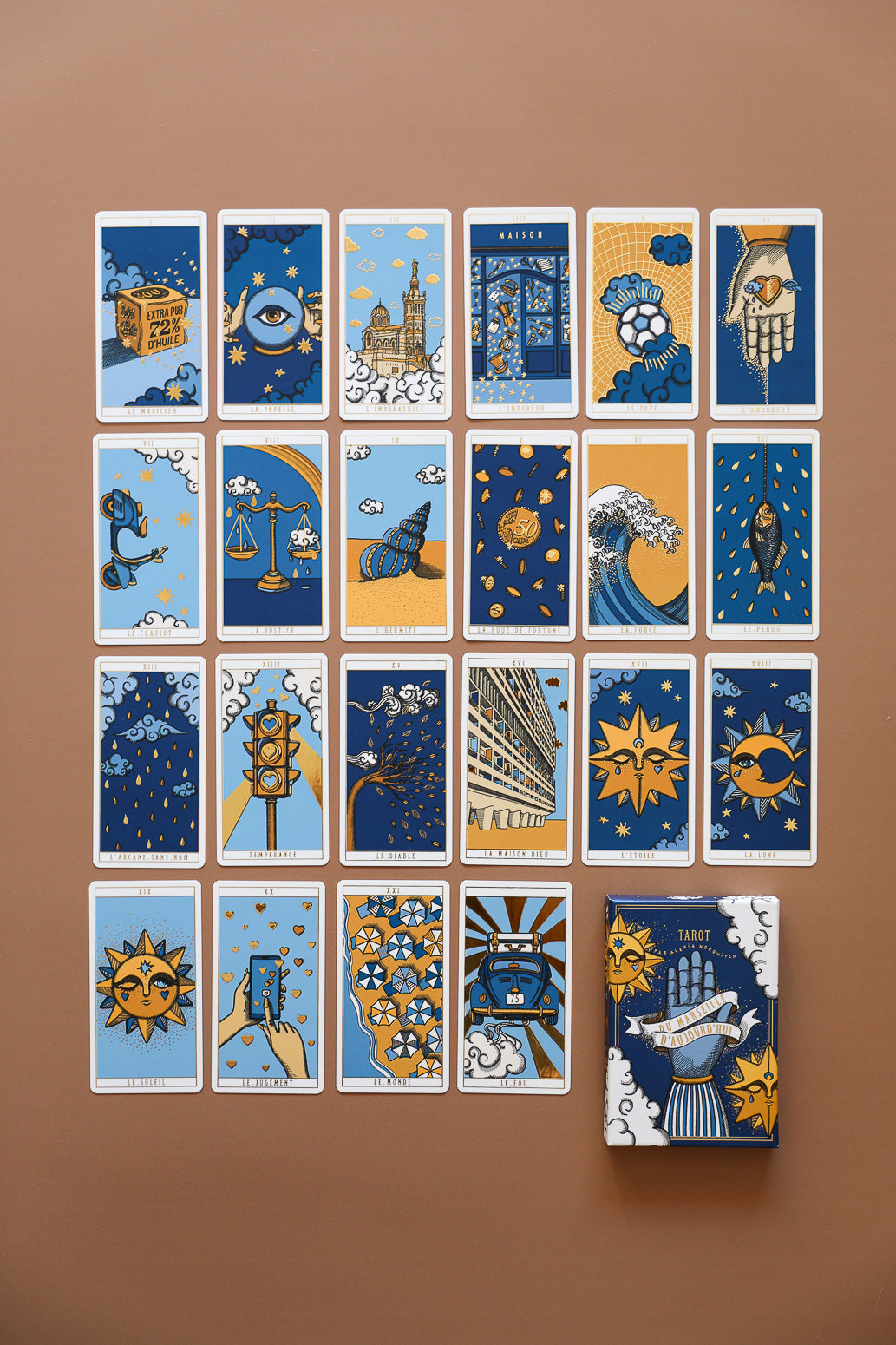 Le Tarot du Marseille d’aujourd’hui, version Bleu Jean