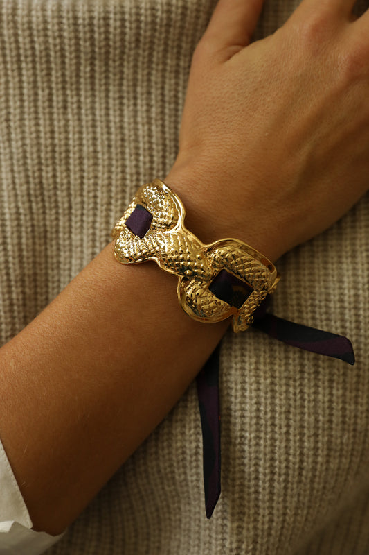 Serpentarius Cuff and Astral Map Ribbon, Neutral