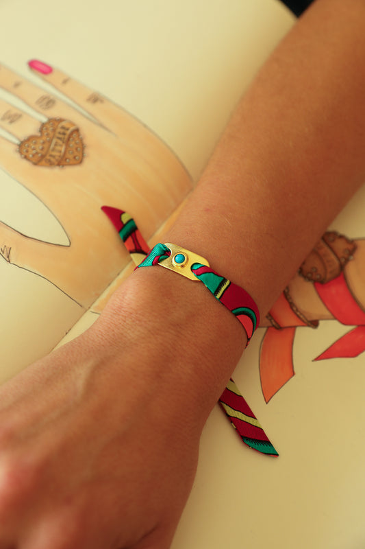 Star Ornament Set + 4cm Ribbon Brown Earth