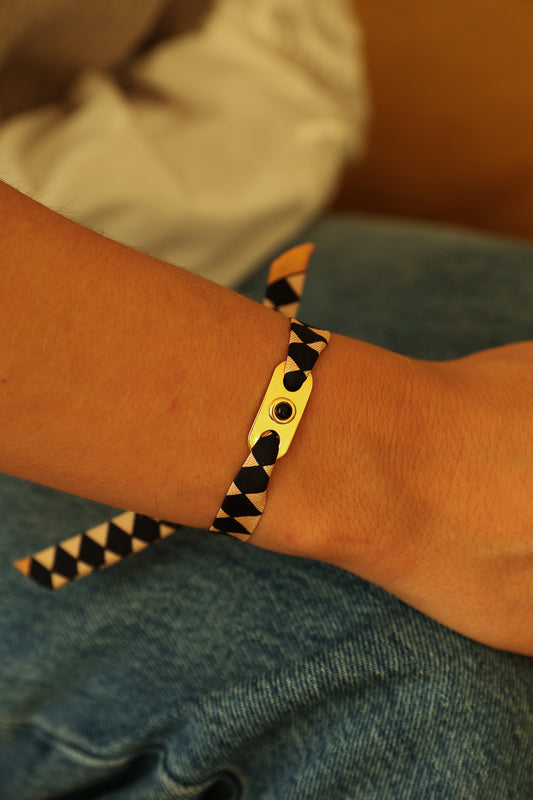 Star Ornament Set + 4cm Ribbon Brown Earth