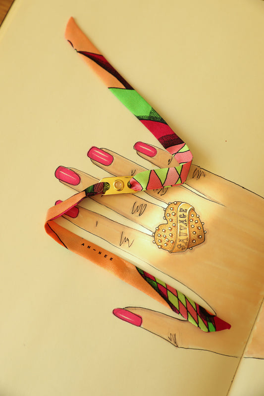 Star Ornament Set + 4cm Ribbon Brown Earth