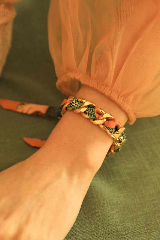 December Bracelet and Neutral Mermaid Ribbon