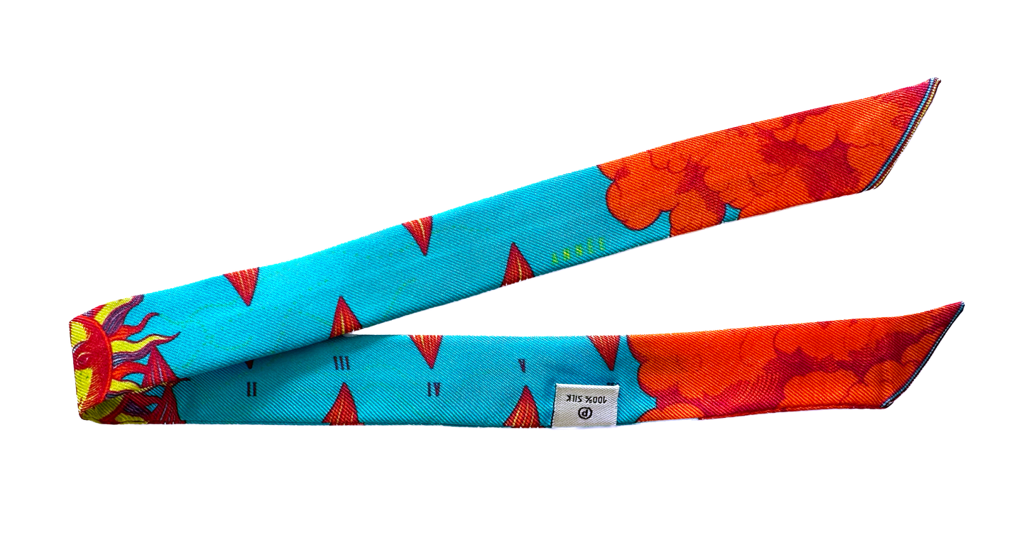 Bracelet en soie 1cm Le Temps Flashy
