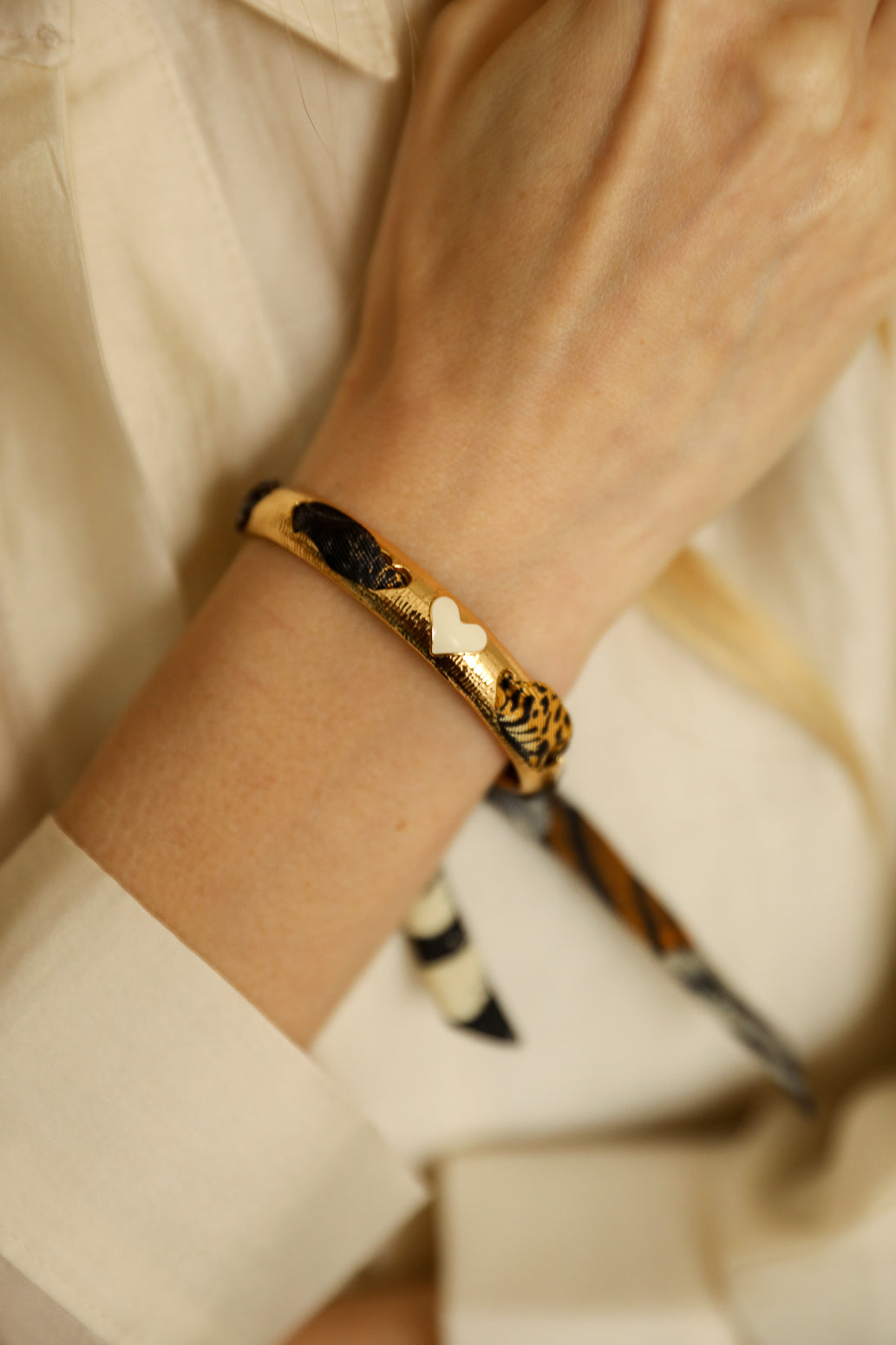 Ruban en soie 1cm Fantastiques Neutre