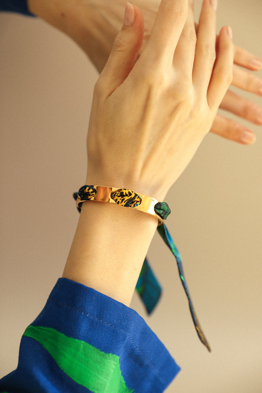 Ruban en soie 2cm Fantastiques Flashy