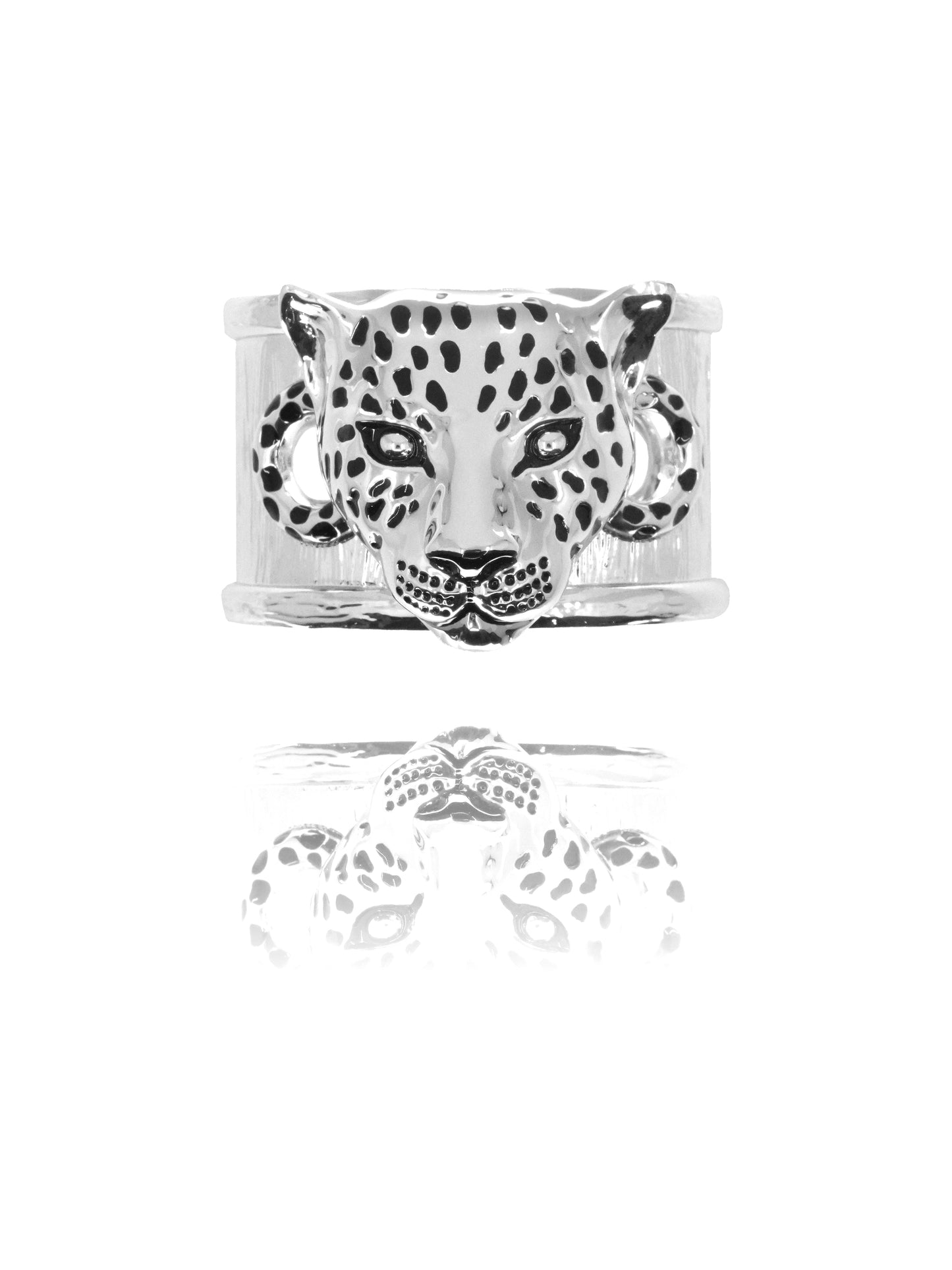 Grande manchette Léopard argent, Automne N°26