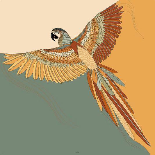 Square 110 cm Parrot, neutral