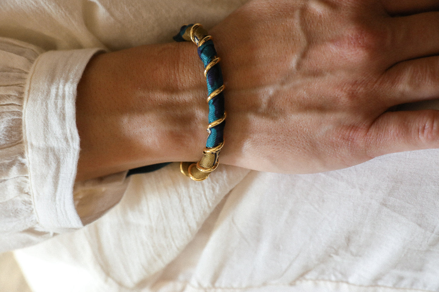 Bracelet Octobre et son ruban Chapanoir, olive