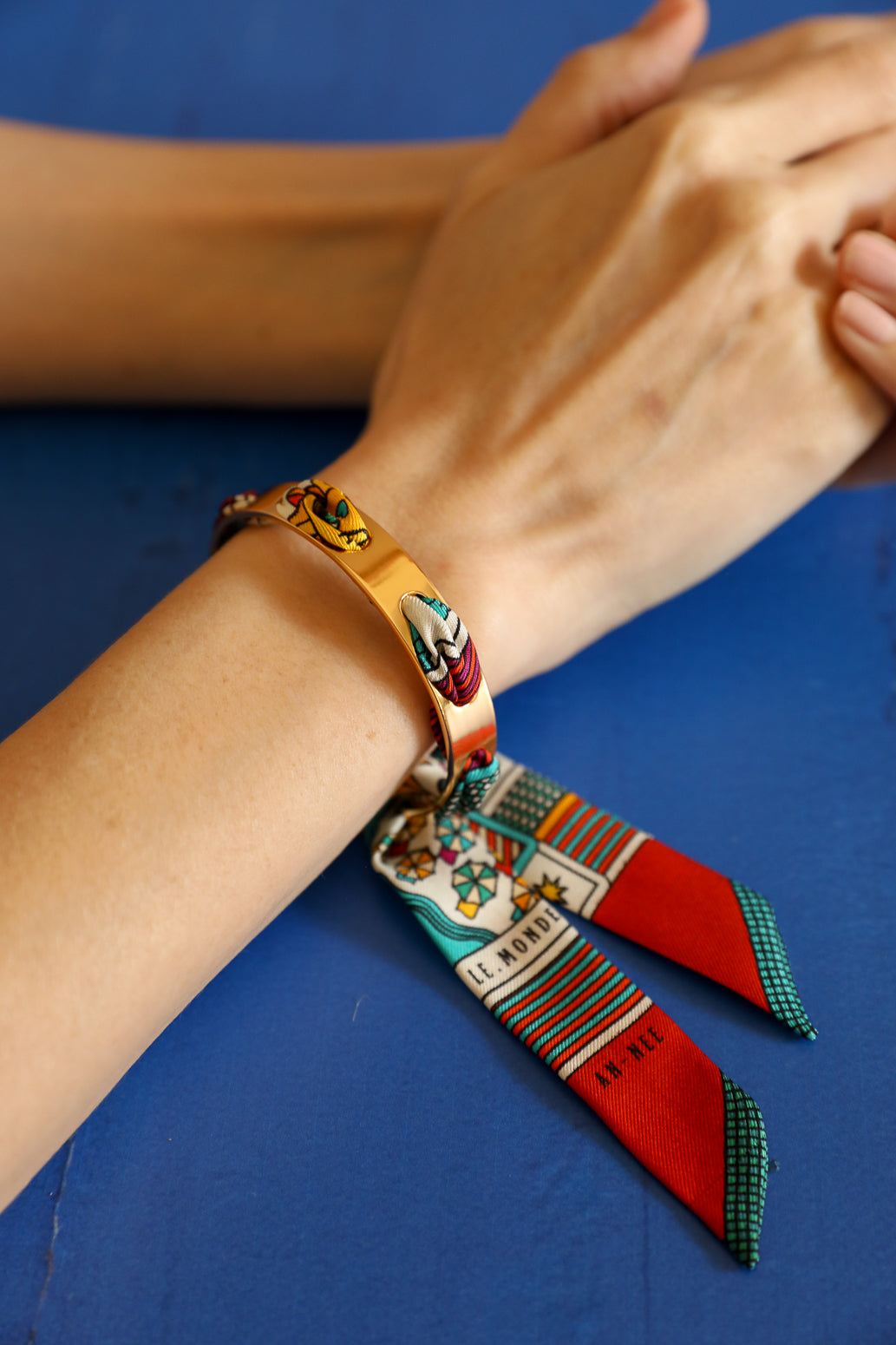 Bracelet Septembre et ruban Tarot, multicolore