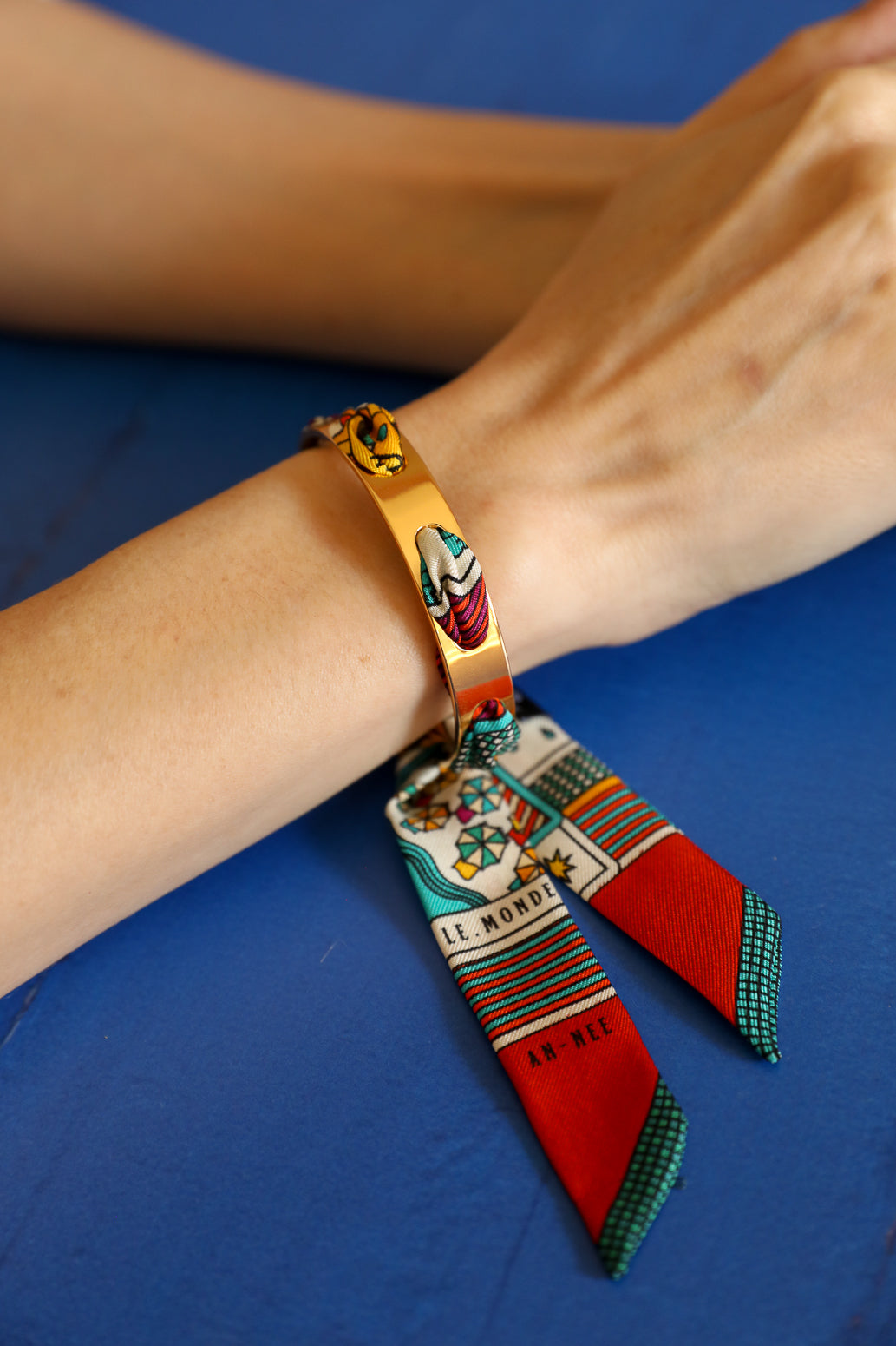 Bracelet Septembre et ruban Tarot, multicolore