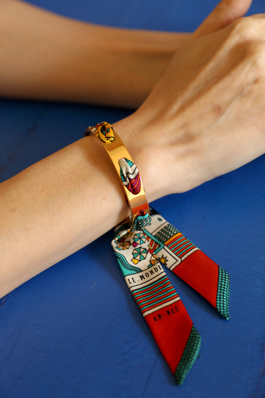 Bracelet Septembre et ruban Tarot, multicolore