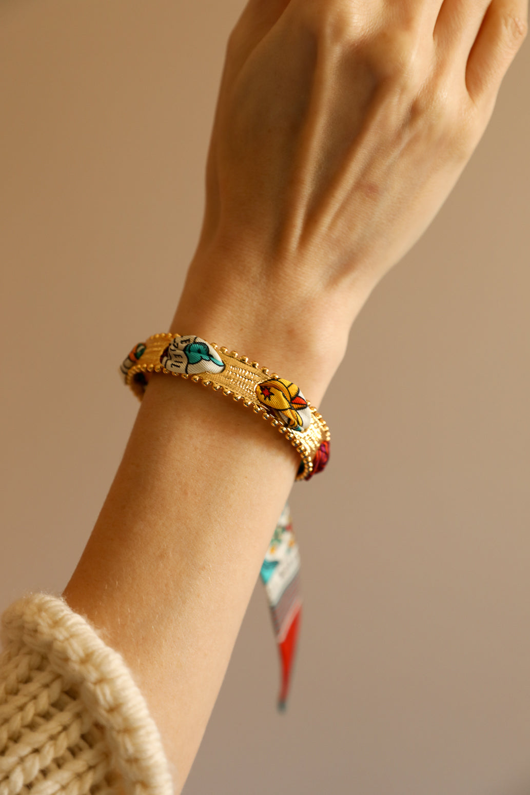 Bracelet Diva et ruban Tarot, multicolore