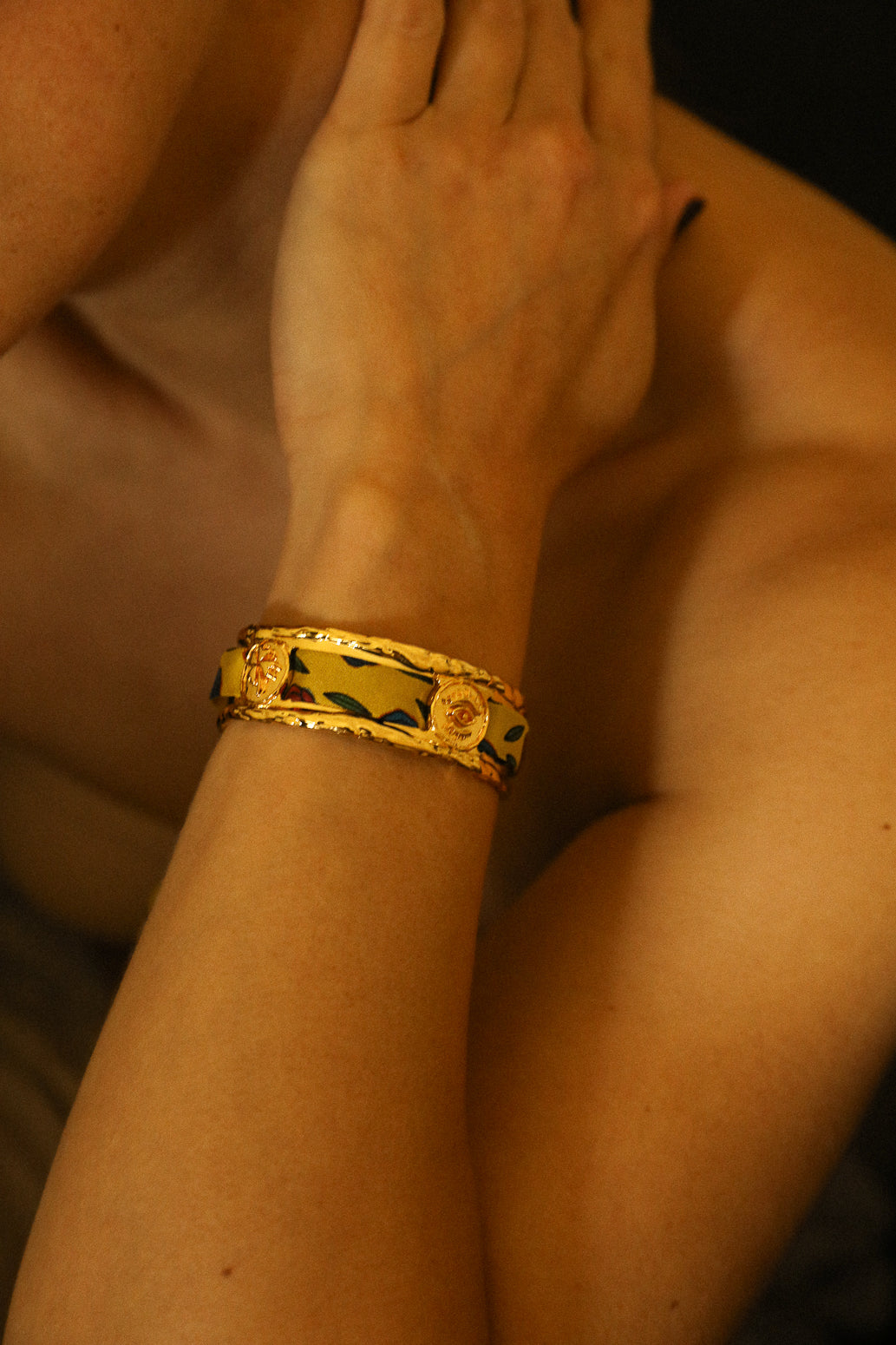 Manchette Irma et son ruban Gypsy Tales, curry