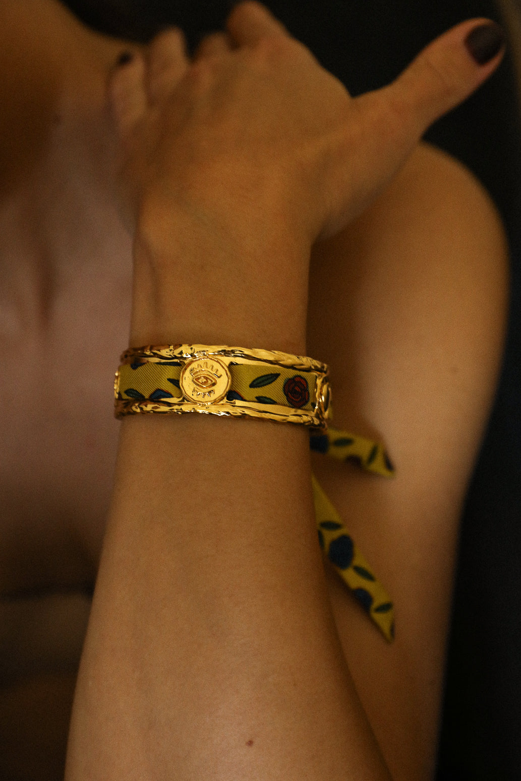 Manchette Irma et son ruban Gypsy Tales, curry