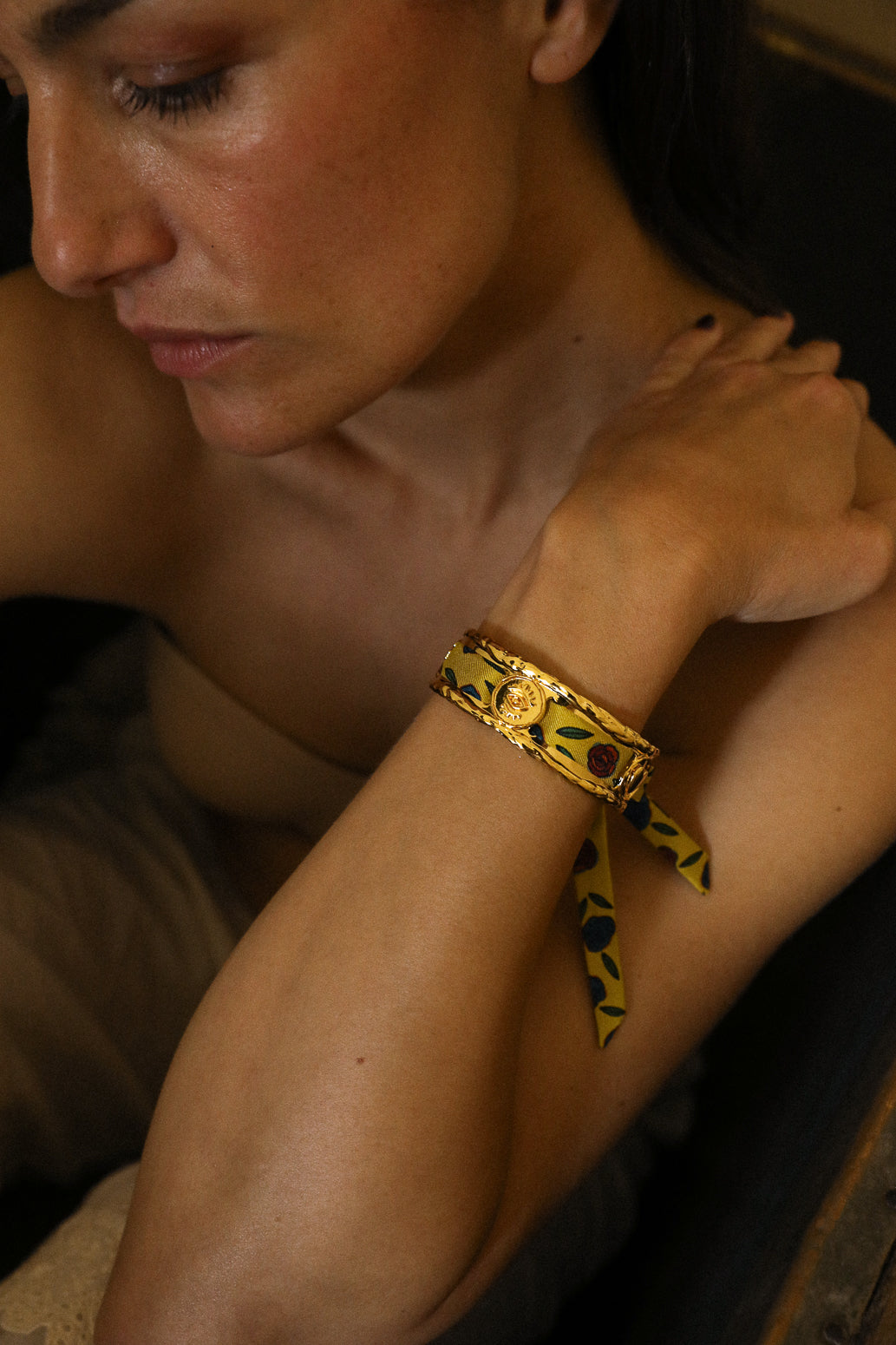 Manchette Irma et son ruban Gypsy Tales, curry