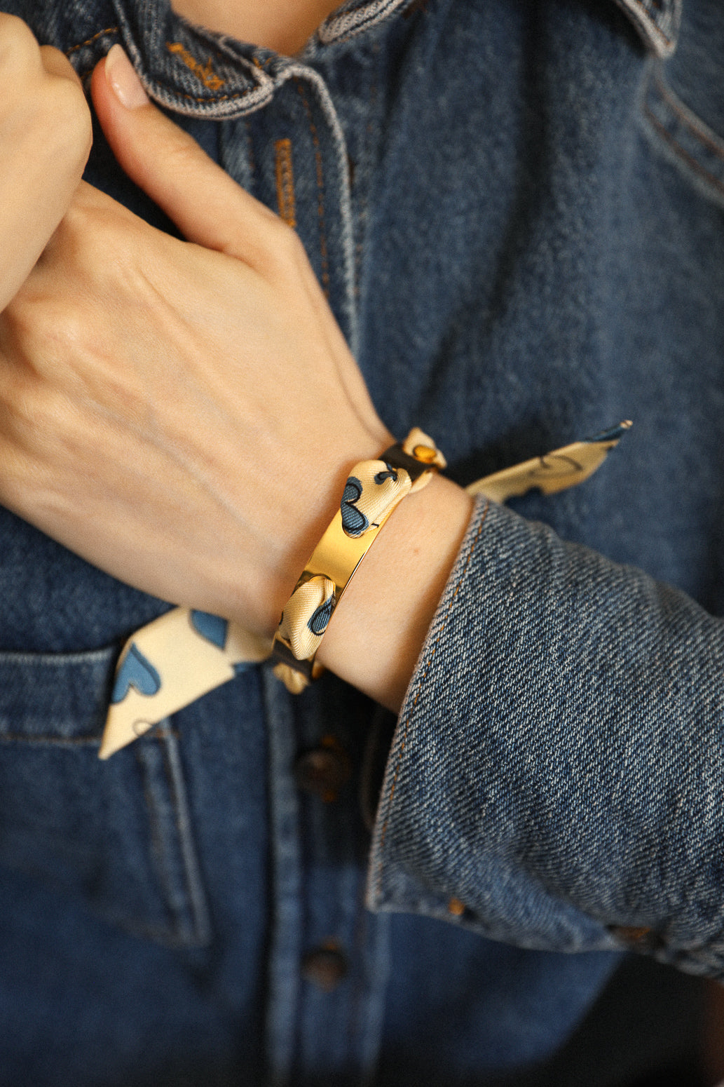 September Bracelet and Blue Words Ribbon