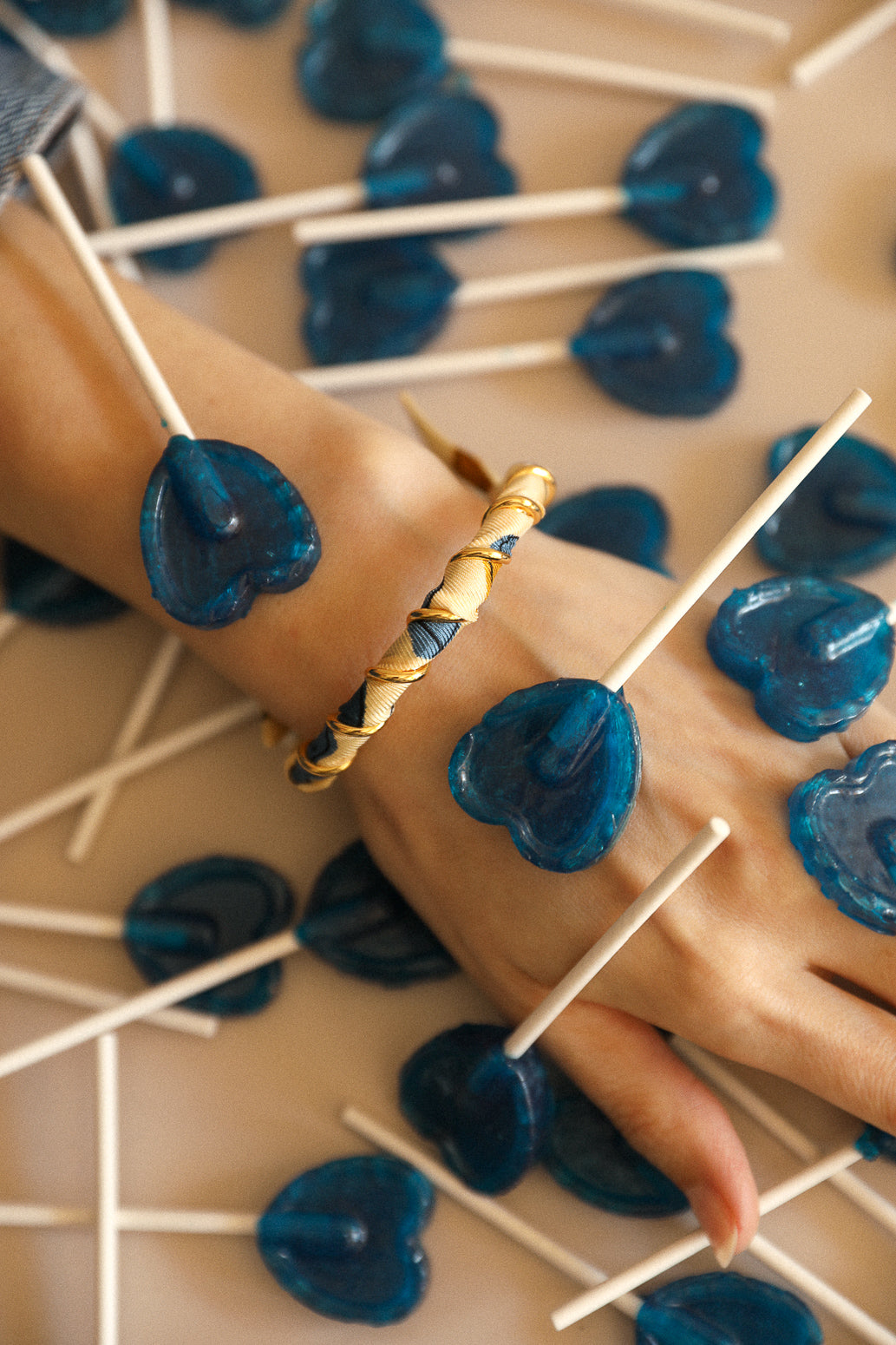 October bracelet and its Blue Words ribbon