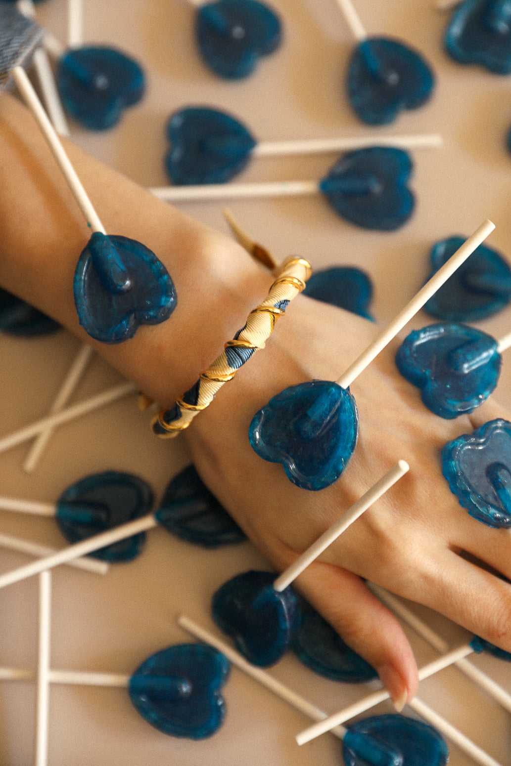 October bracelet and its Blue Words ribbon