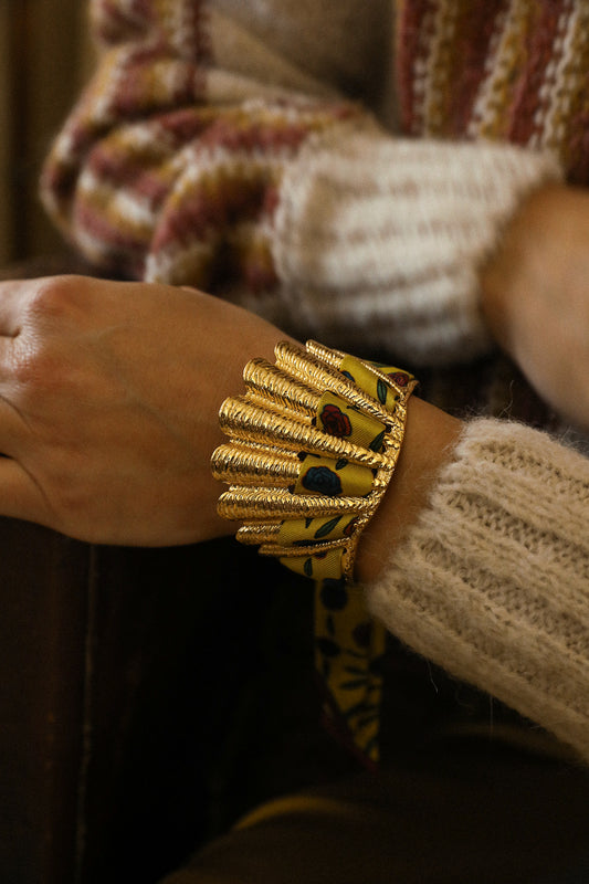 Manchette Coquille et ruban Gypsy Tales, curry