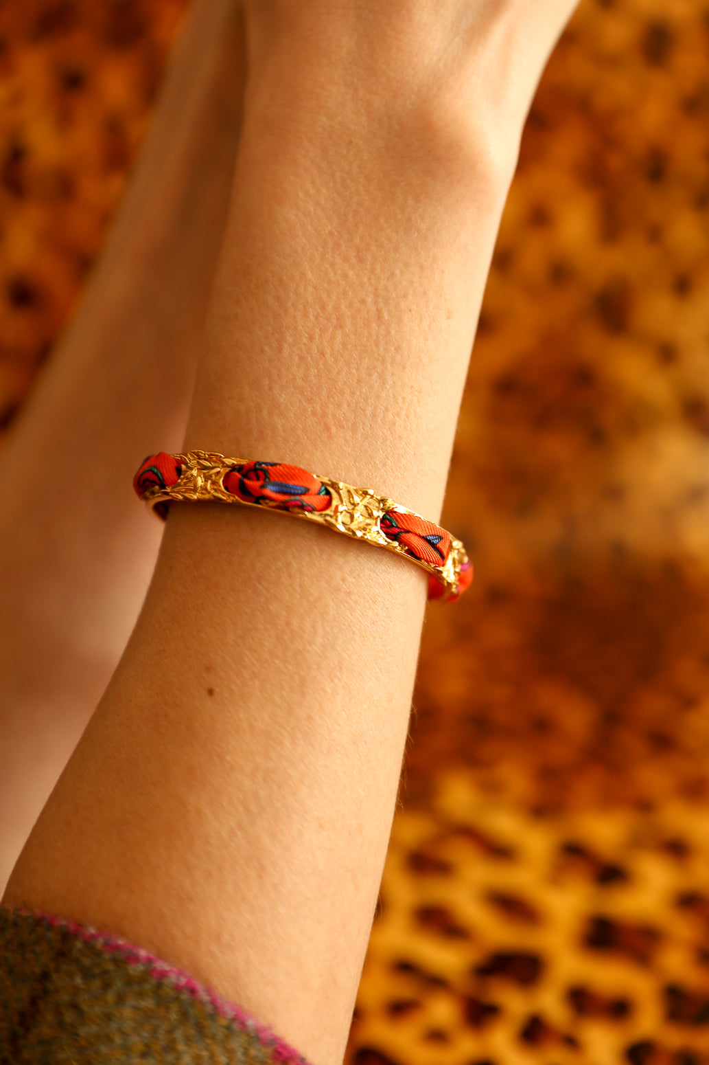 Bracelet Féerie et ruban Gypsy Tales, orange