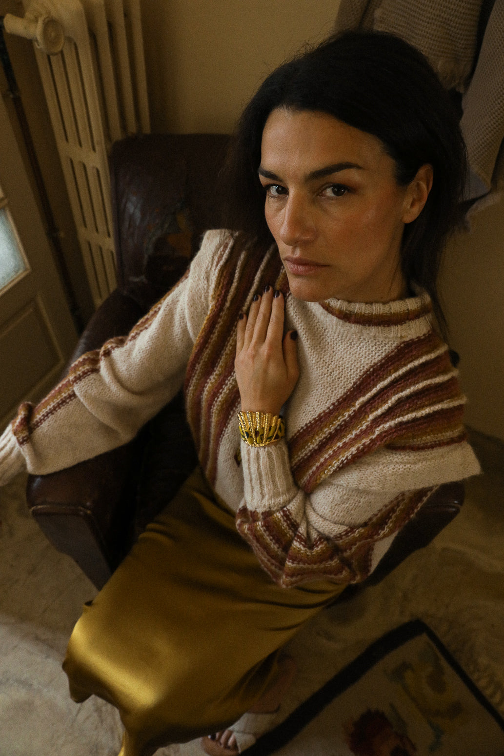 Manchette Coquille et ruban Gypsy Tales, curry