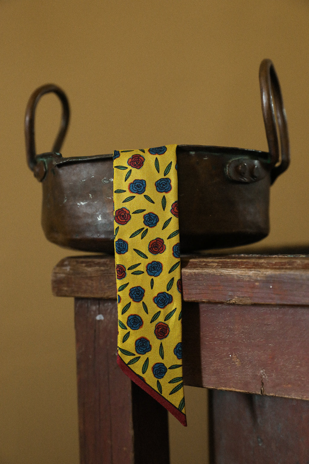 Bracelet en soie 4cm Gypsy Tales, curry