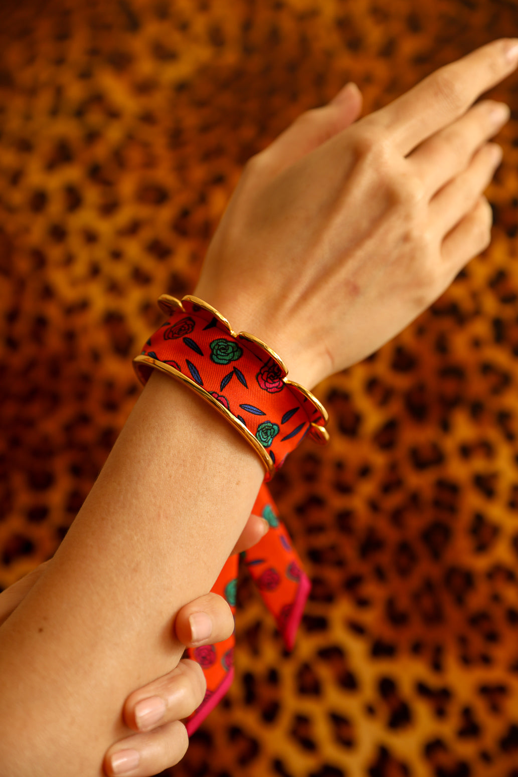 Gypsy Tales Pennant and Ribbon Cuff, Orange – An-née