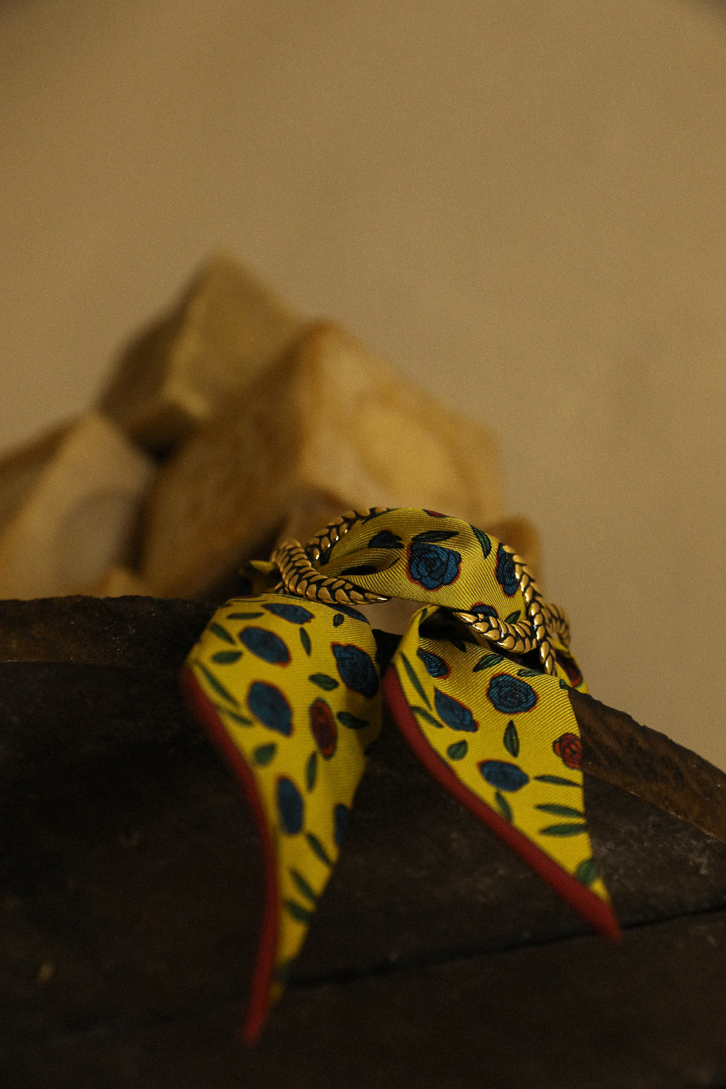 Manchette Tresse et ruban Gypsy Tales, curry