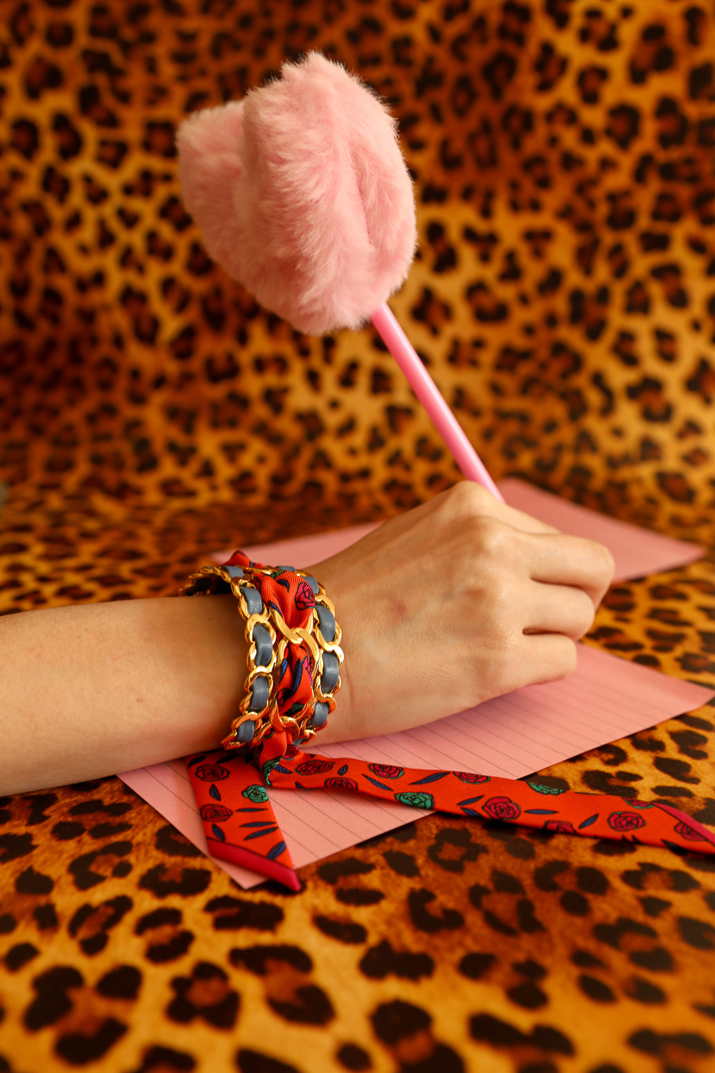 Petite manchette Décembre et ruban Gypsy Tales, orange