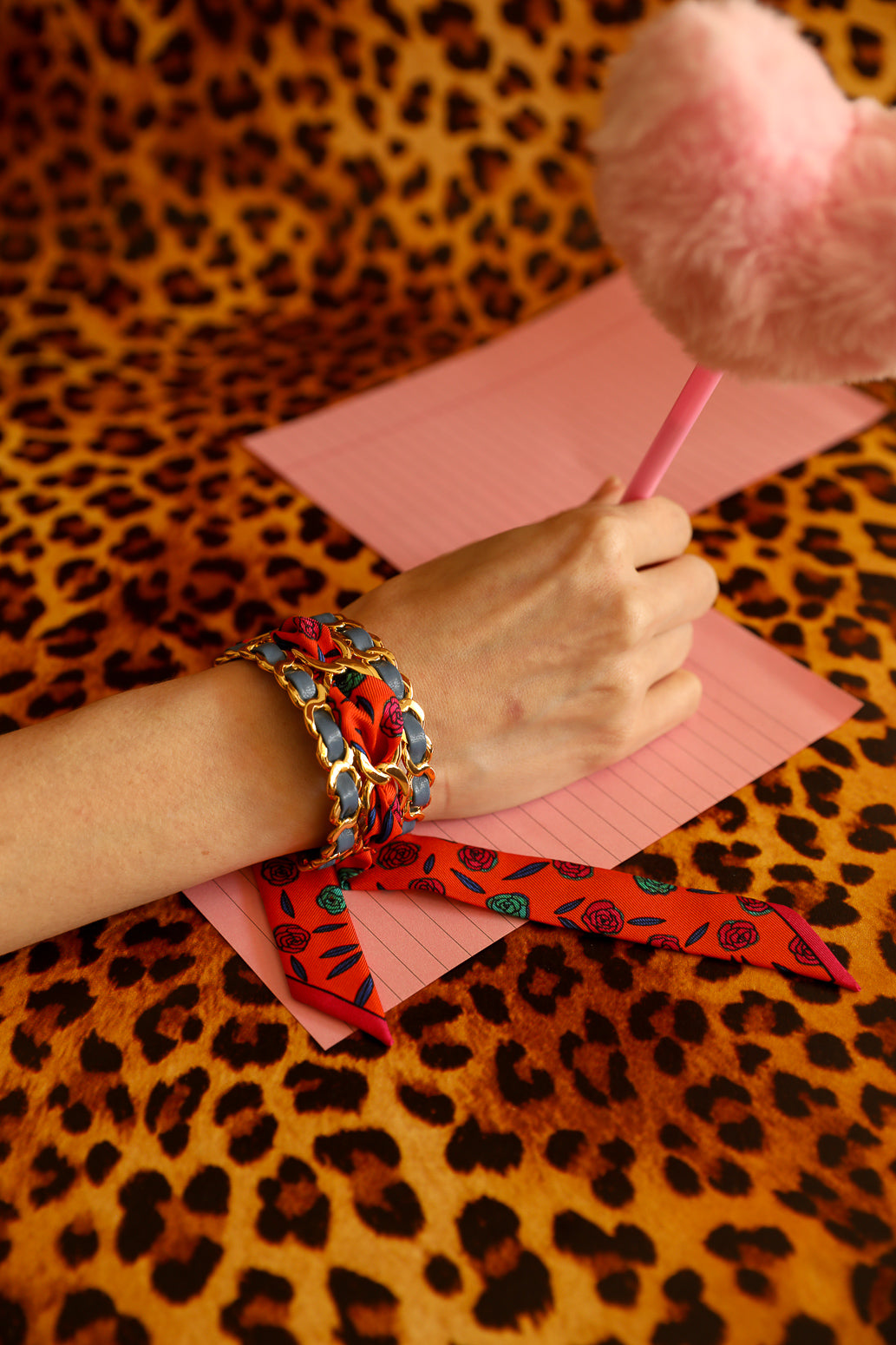 Petite manchette Décembre et ruban Gypsy Tales, orange