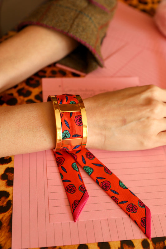 Manchette JMA et ruban Gypsy Tales, orange