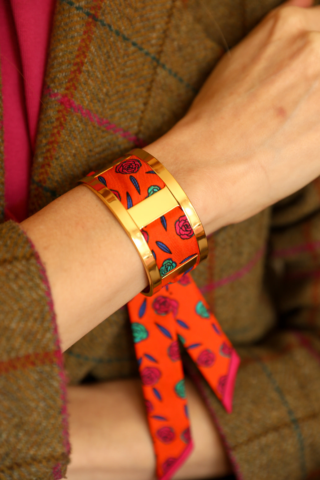 Manchette JMA et ruban Gypsy Tales, orange