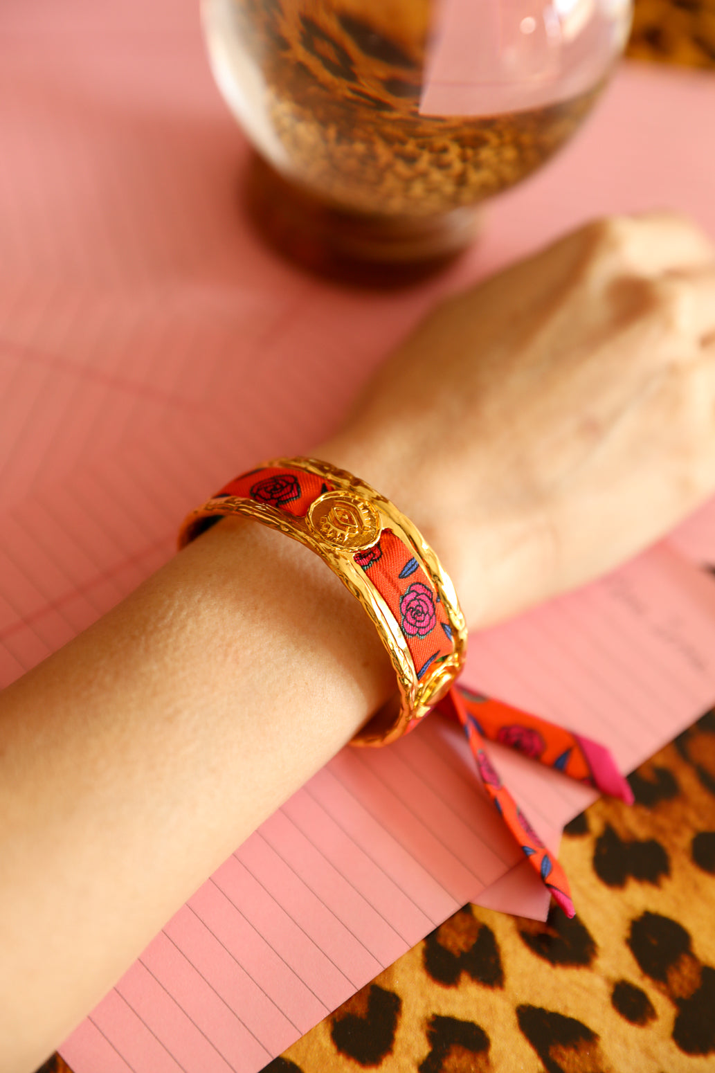 Manchette Irma et son ruban Gypsy Tales, orange