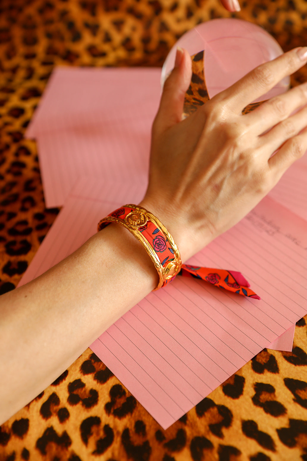 Manchette Irma et son ruban Gypsy Tales, orange