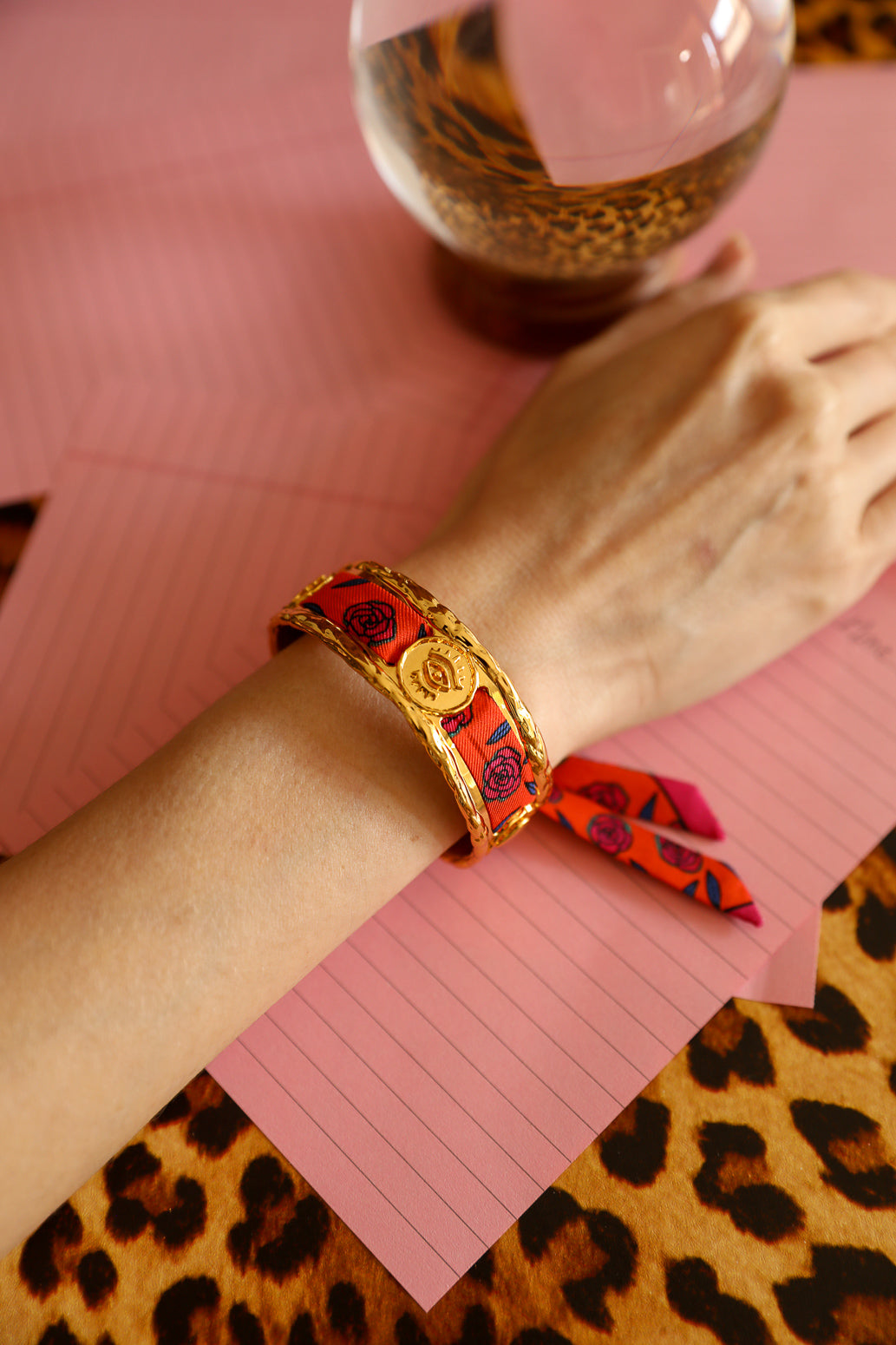 Manchette Irma et son ruban Gypsy Tales, orange