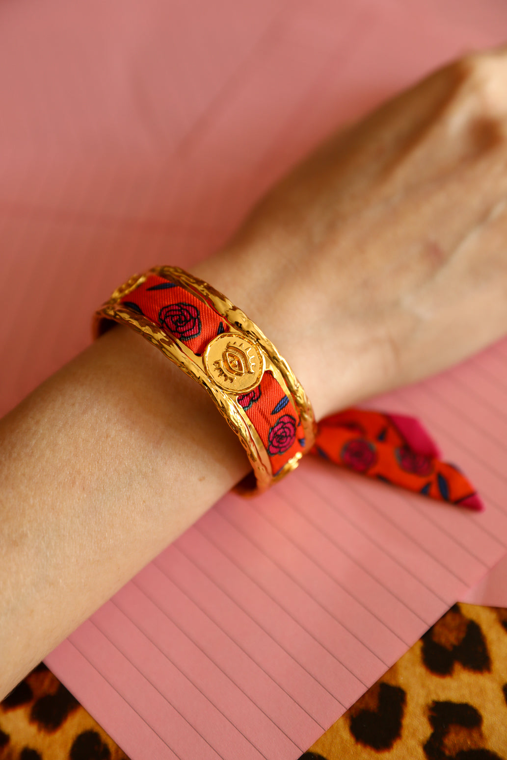 Manchette Irma et son ruban Gypsy Tales, orange