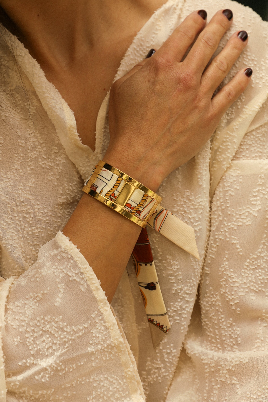 JMA cuff and ribbon Unknown Address, snow