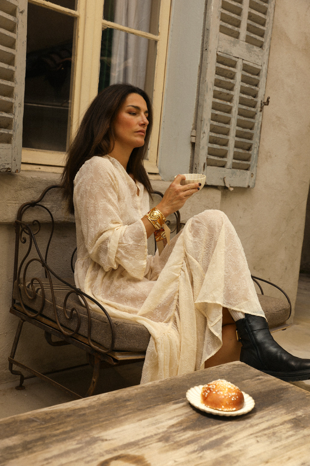 Large Sun and Ribbon Cuff Unknown Address, Snow