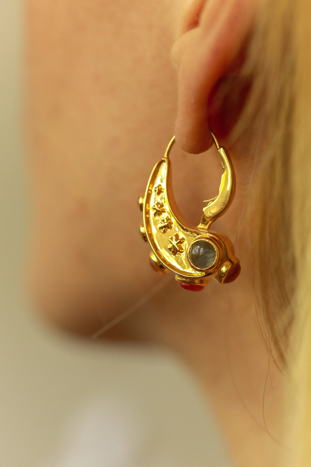 Element Earrings, FIRE