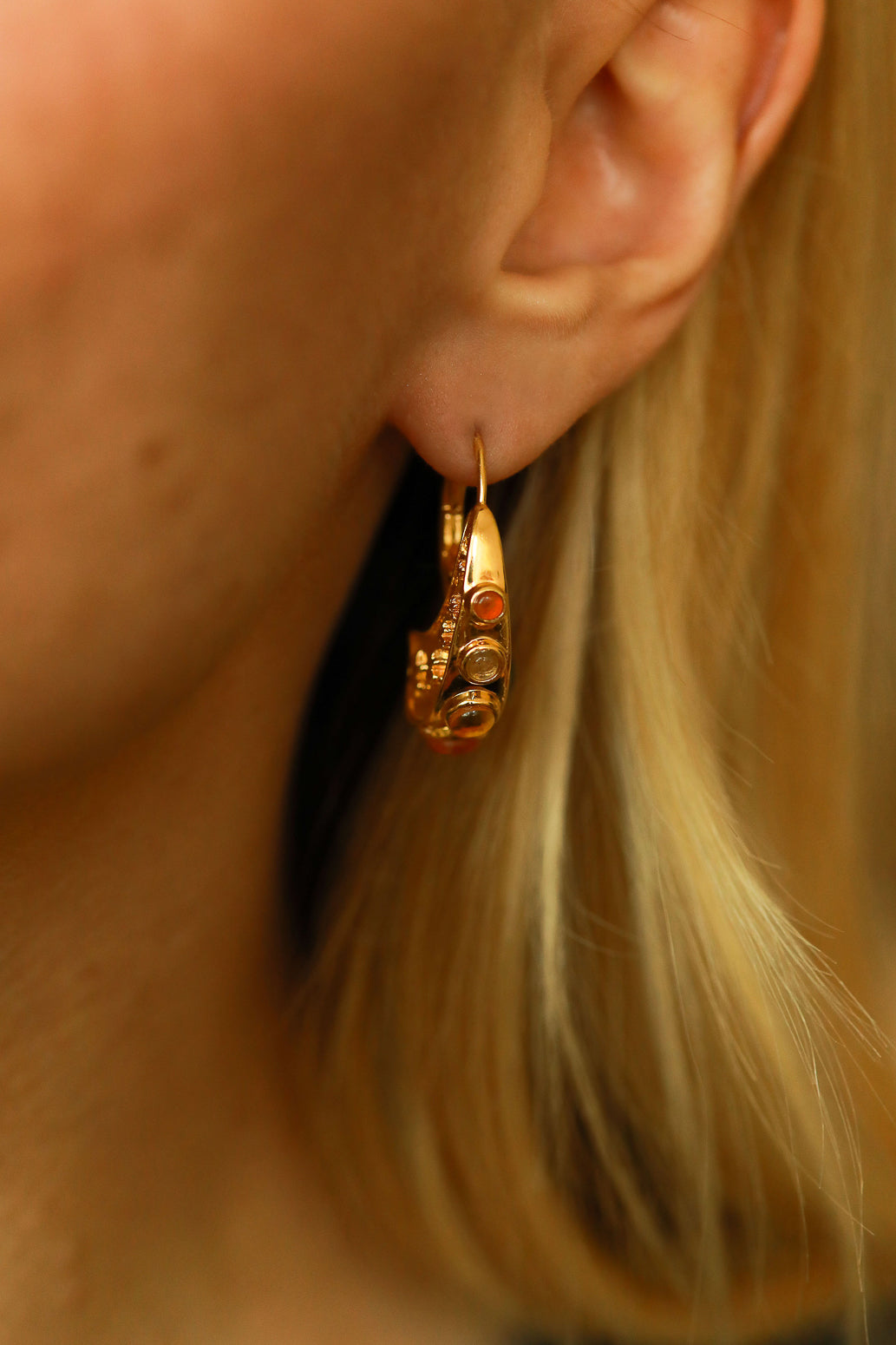 Element Earrings, FIRE