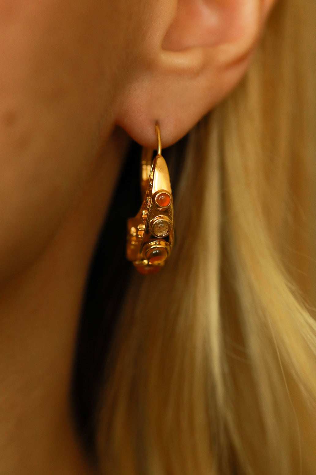 Element Earrings, FIRE
