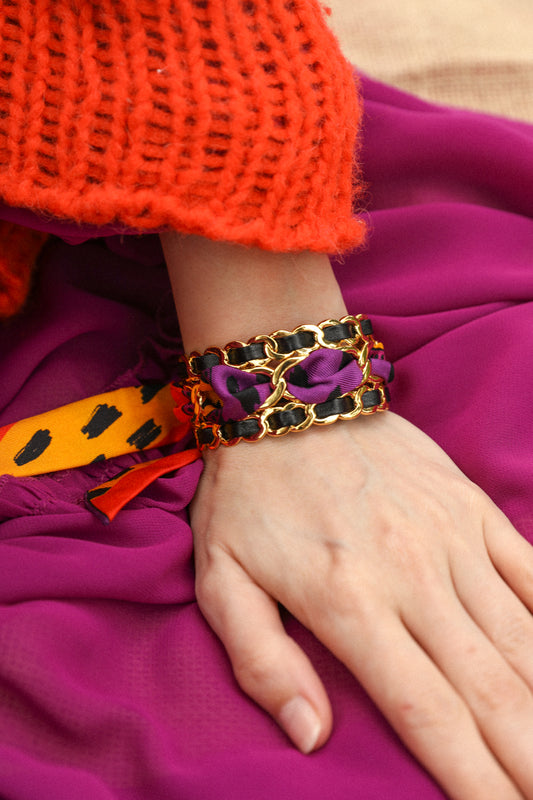 2cm silk ribbon Chapanoir, orange