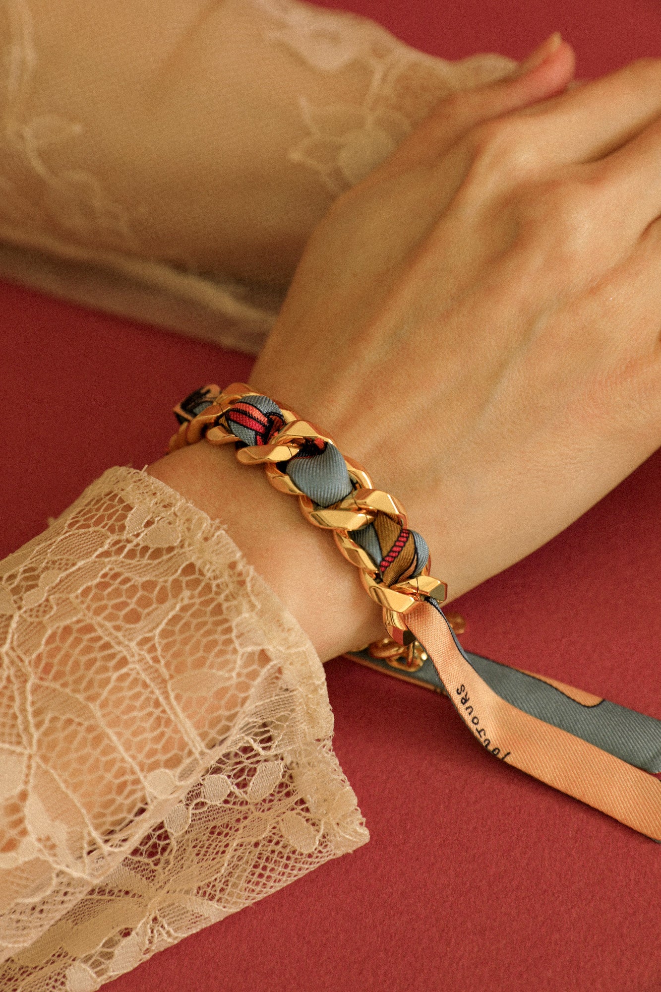 Bracelet Décembre et ruban Pirate coloré