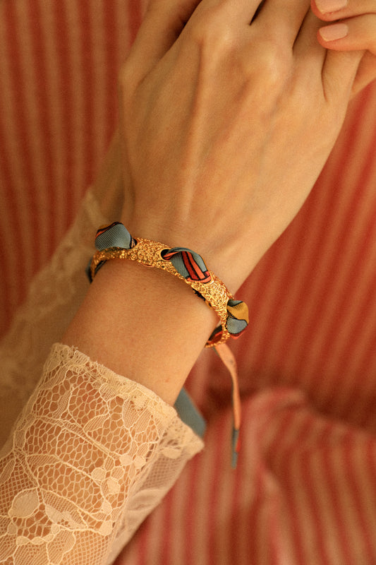 Bracelet Queen et ruban Pirate coloré